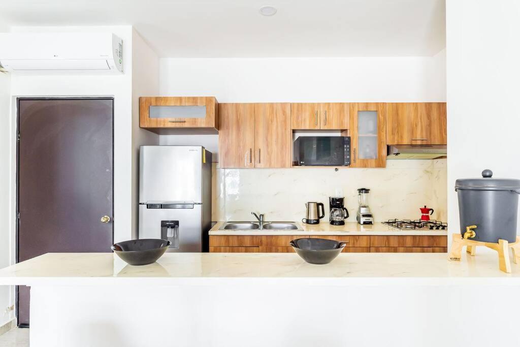 Lovely Cozy Apt W/Pool 2 Bedrooms. Great Location! Puerto Morelos Eksteriør billede